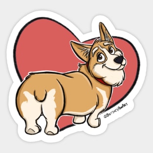 Corgi Butt Sticker